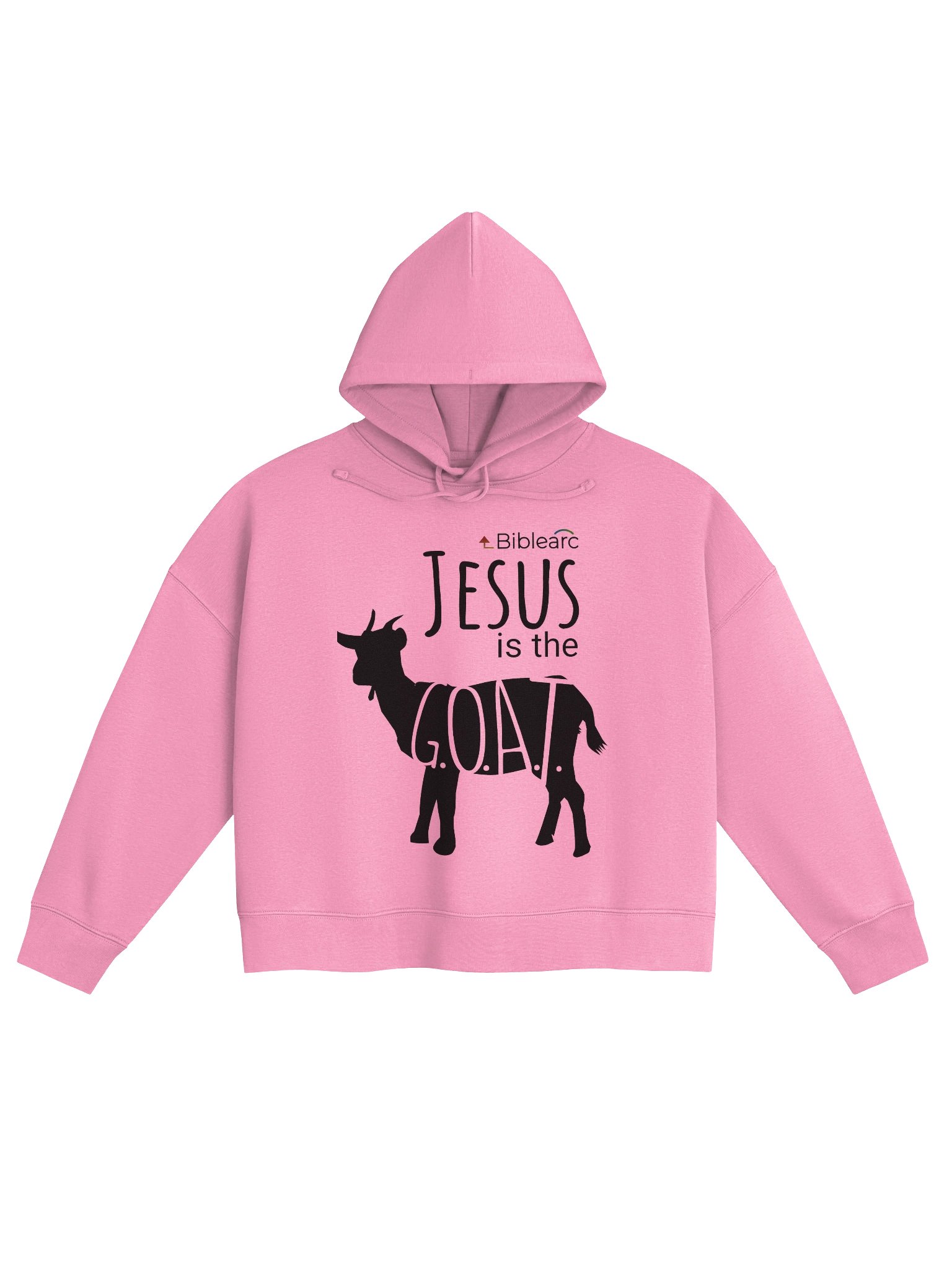 Jesus is the G.O.A.T. Women’s Short-Cut Hoodie product image (3)