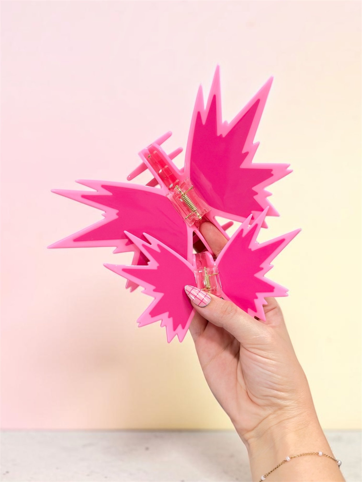 PRE ORDER*** PINK BAKUGO HAIR CLAW product image (1)