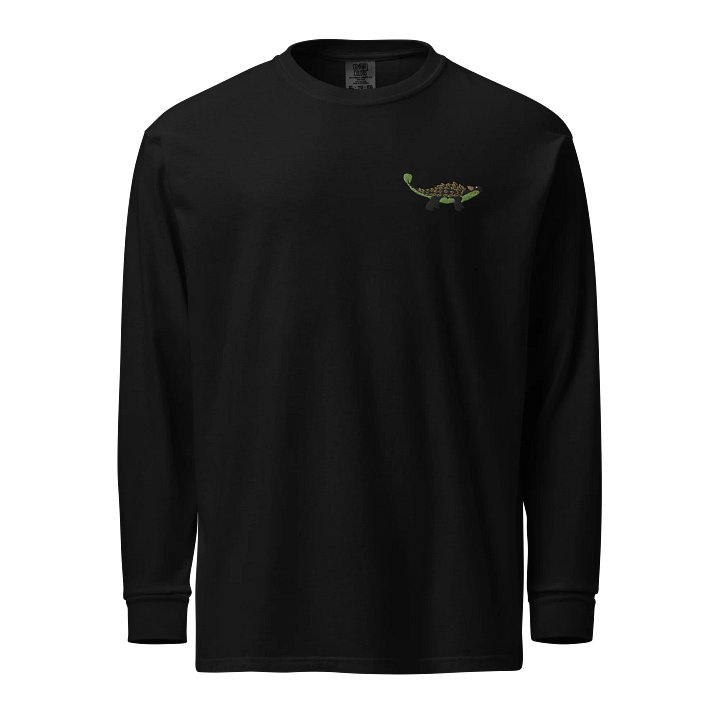 Ankylosaurus Embroidered Long Sleeve T Shirt product image (1)