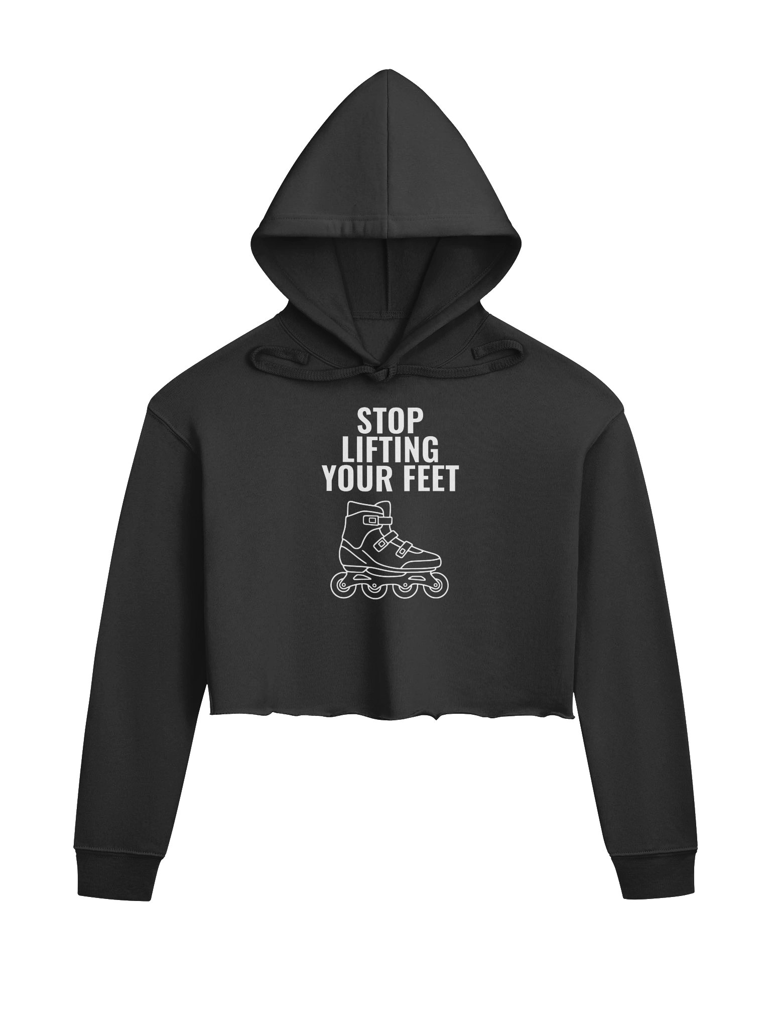 Stop Lifting Your Feet - Women’s Fleece Crop Hoodie product image (1)
