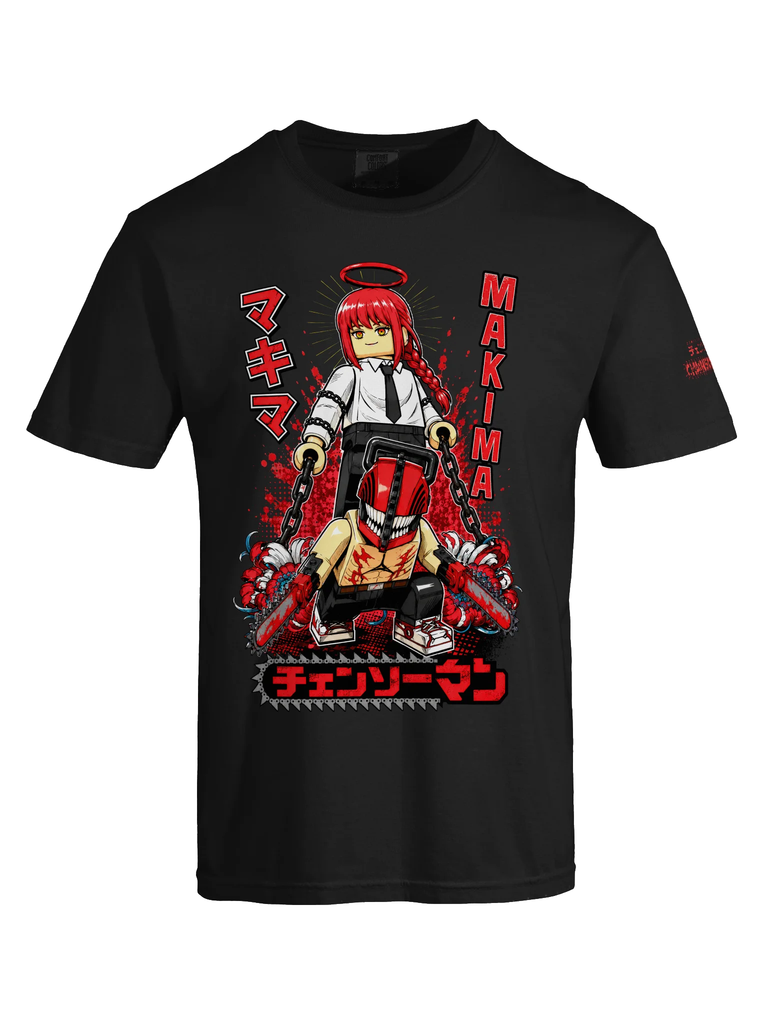 Makima Chainsaw Man Lego-Style Anime Tee product image (5)