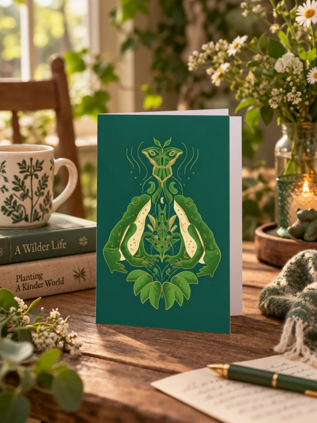 Moonrise Court Greeting Card product image (1)