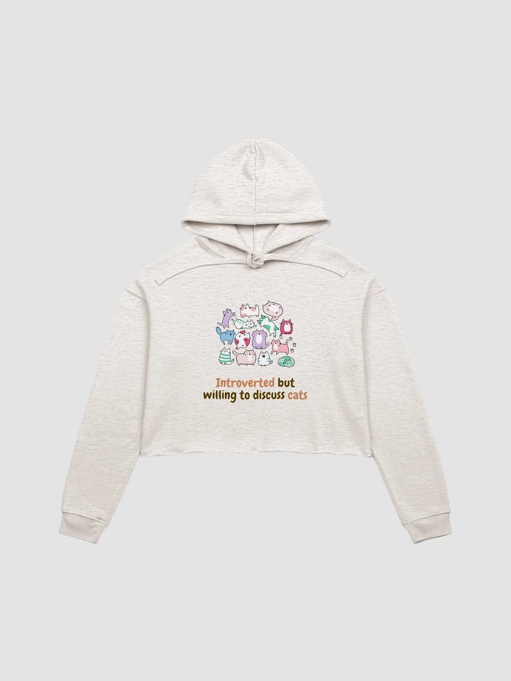 Crowd of Cats Crop Hoodie product image (1)