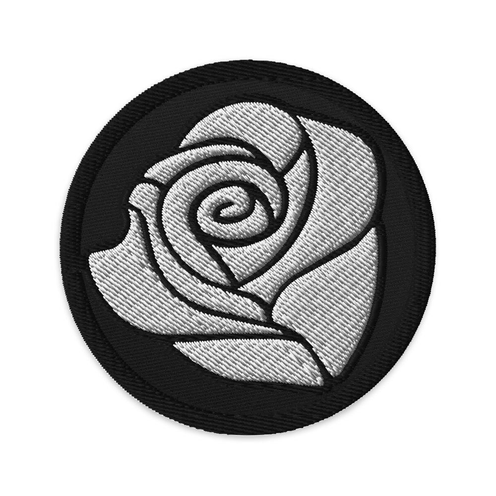 White Rose Round Patch product image (1)
