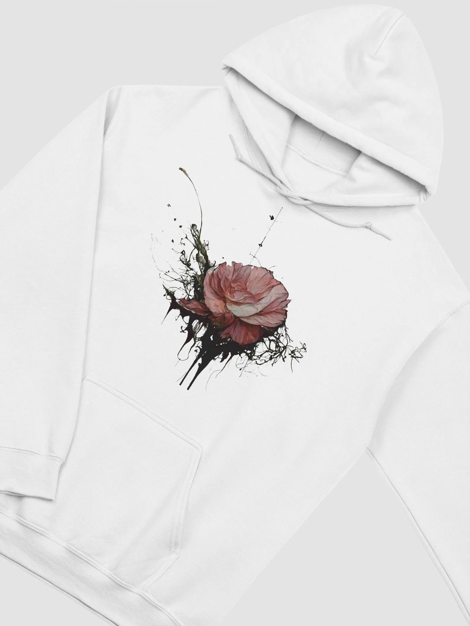 Gothic Rose Drip Hoodie product image (2)