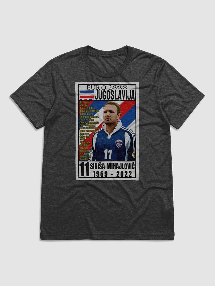 Siniša Mihajlović (SR Jugoslavija) EURO 2000 Bella+Canvas Triblend Short Sleeve T-Shirt product image (1)