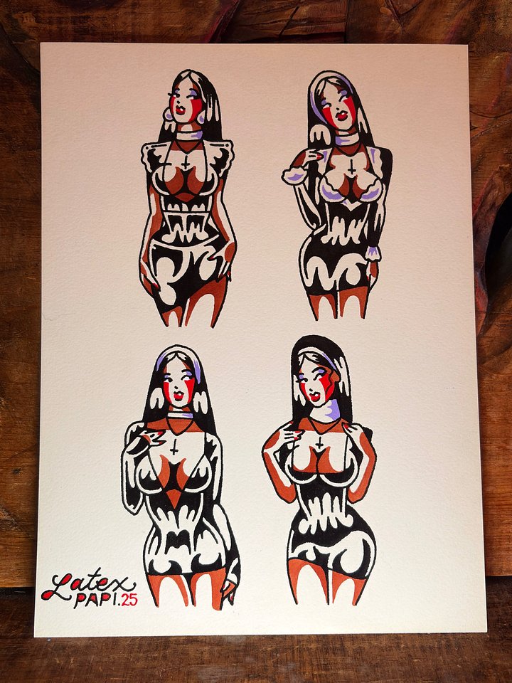 Naughty nuns #2 - ORIGINAL PAINTIN product image (1)