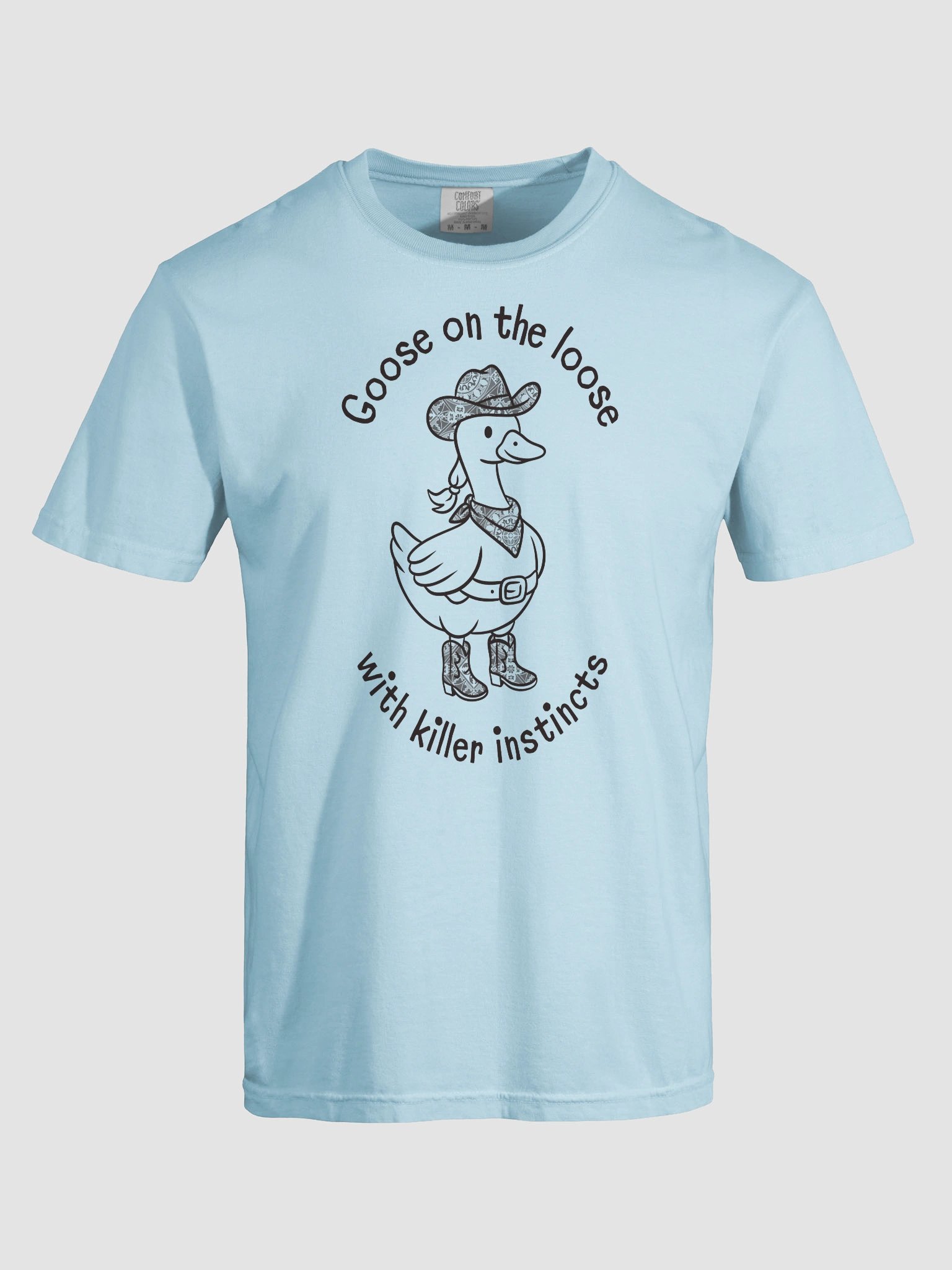 Silly Goose Western Shirt - Western True Crime Gift Tee - Light product image (30)