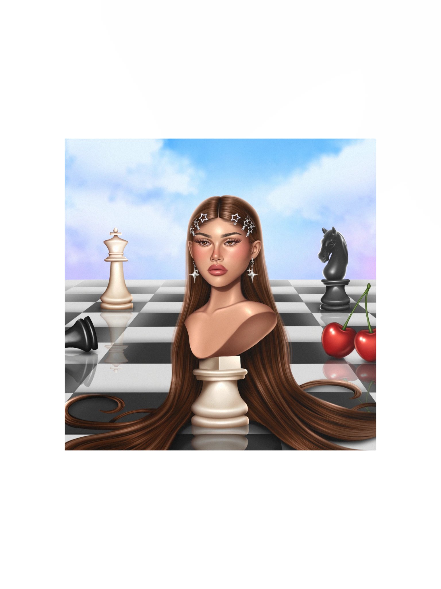 Checkmate Queen Print — Borderless product image (2)
