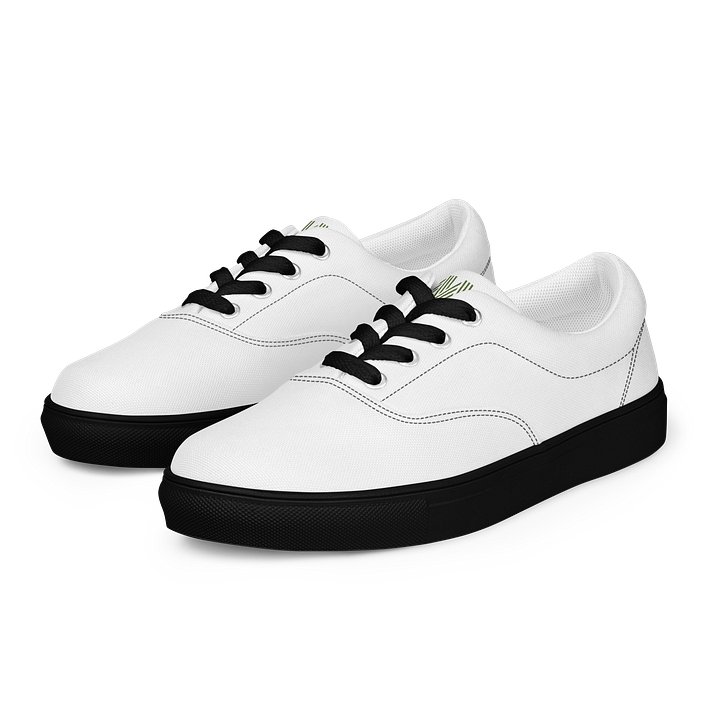 Olive 'W' Men's Lace-Up Canvas Shoes product image (2)