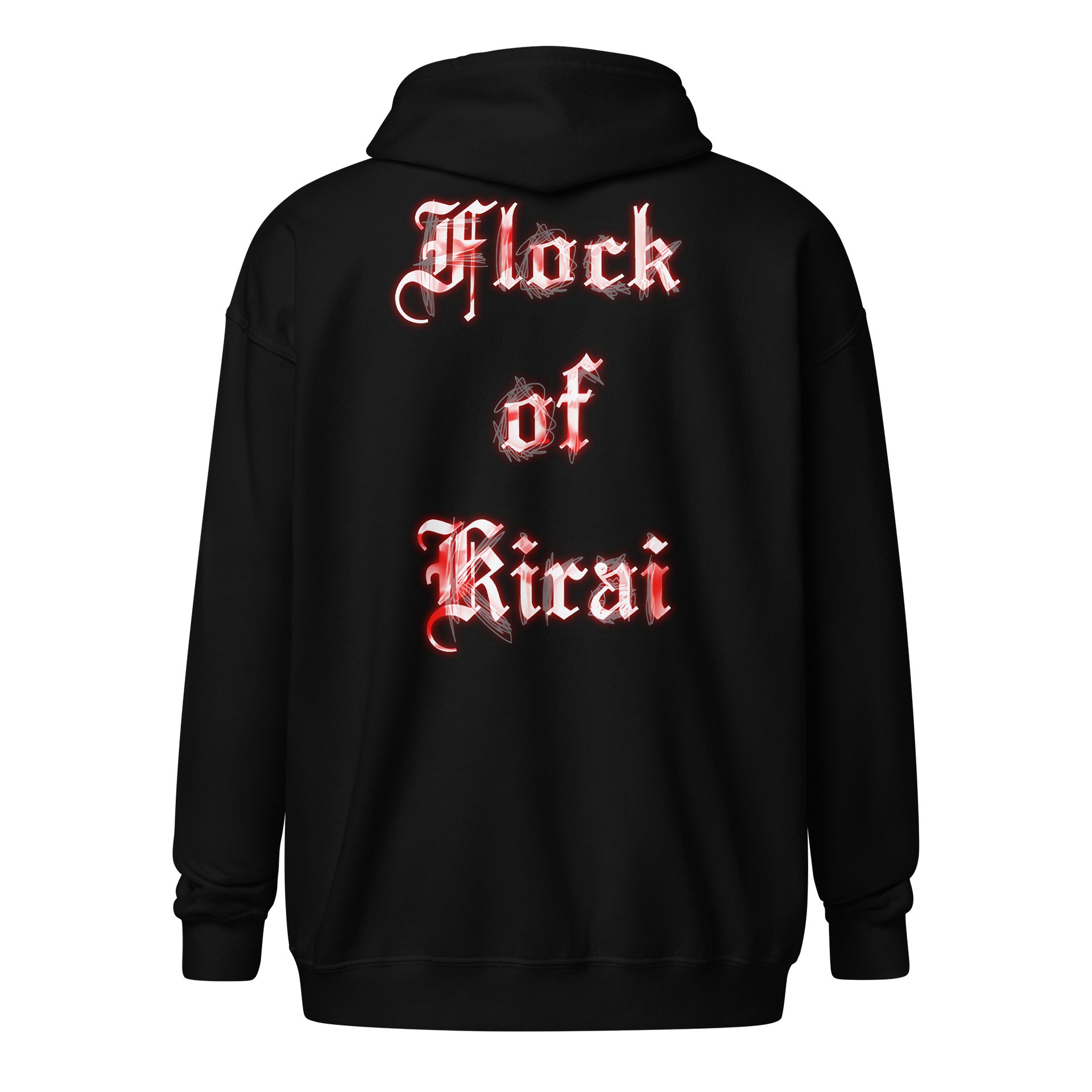 Flock of Kirai Zip Hoodie (White Logo) product image (2)