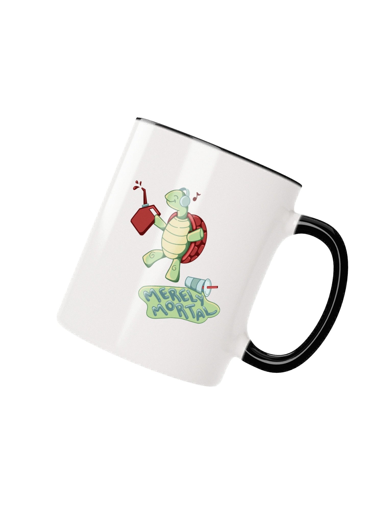 Exclusive Merely Mortal's Dancing Gas Station Turtle Coffee/Tea Mug with Color Inside product image (3)