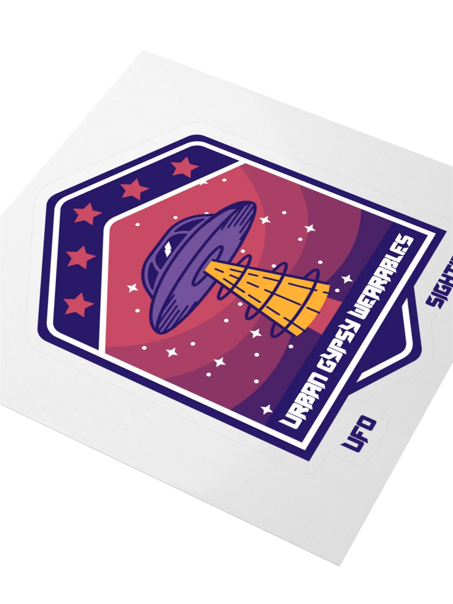UFO Sighting Kiss Cut Sticker product image (3)