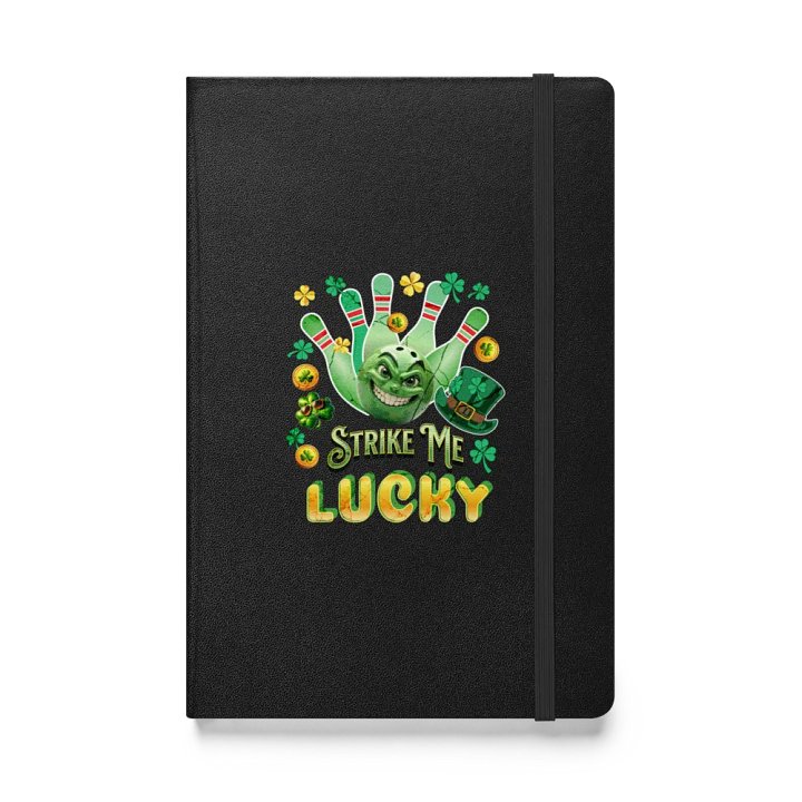 Strike Me Lucky Bowling Hardcover Notebook product image (1)