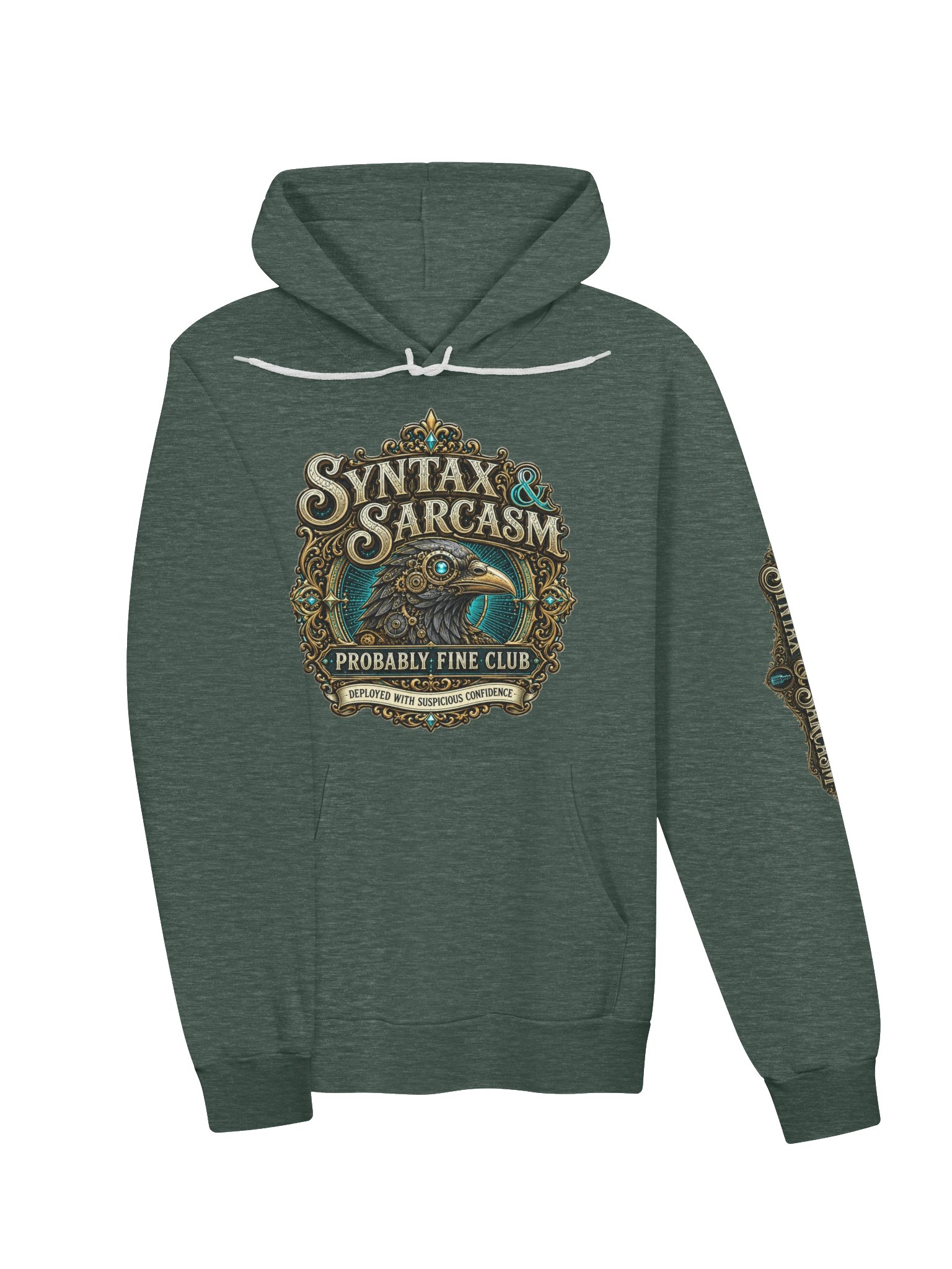 Syntax & Sarcasm Probably Fine Club Hoodie product image (24)