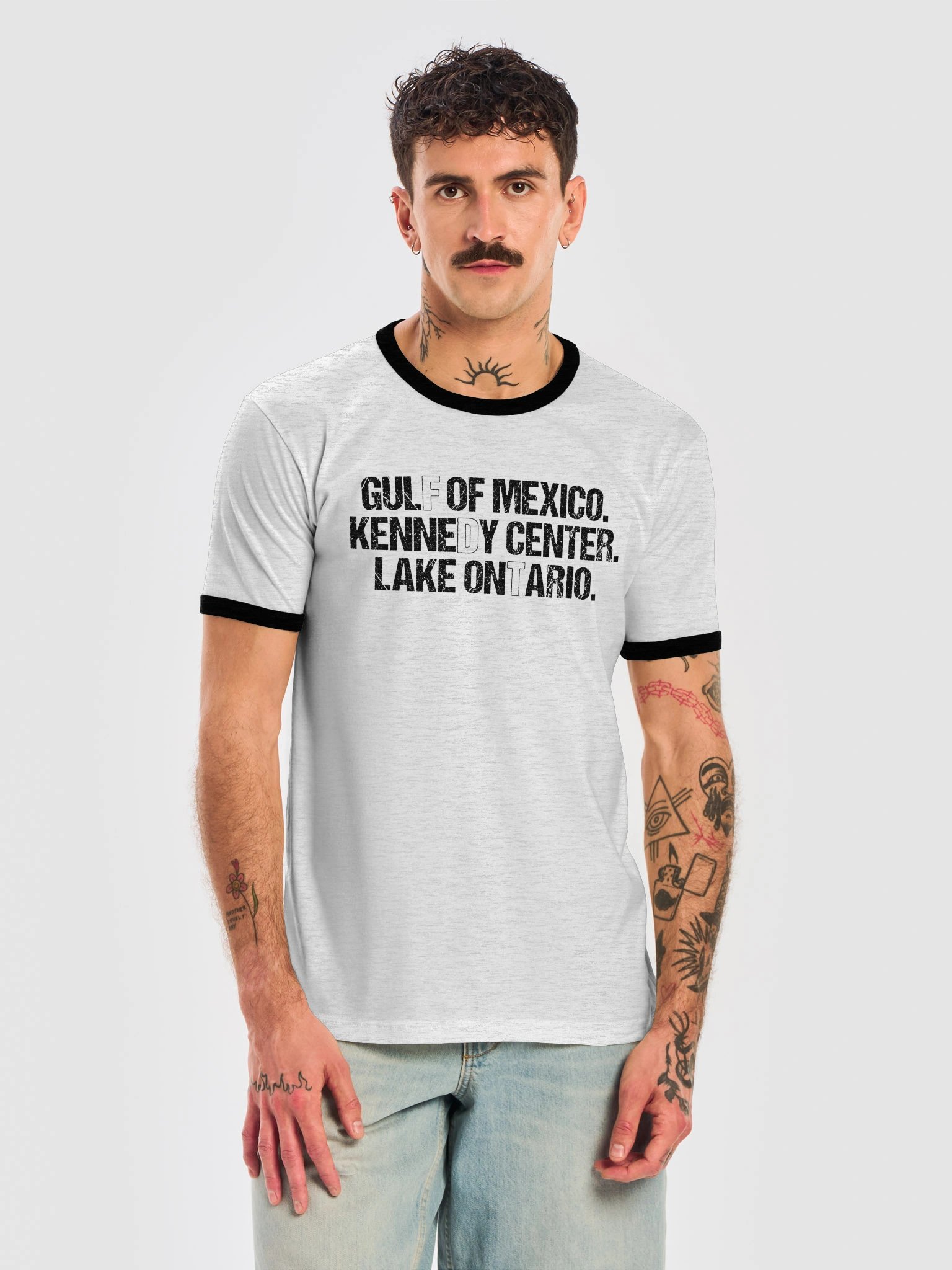 Gulf of Mexico Kennedy Center Lake Ontario Tee - Unisex Ringer T-Shirt product image (24)