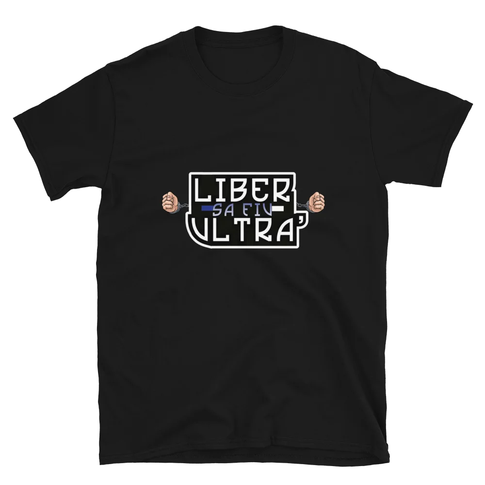 Tricou Liber să Fiu Ultra' || Alb și Albastru product image (2)