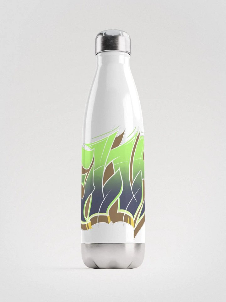 Elly graffiti water bottle (green) product image (1)