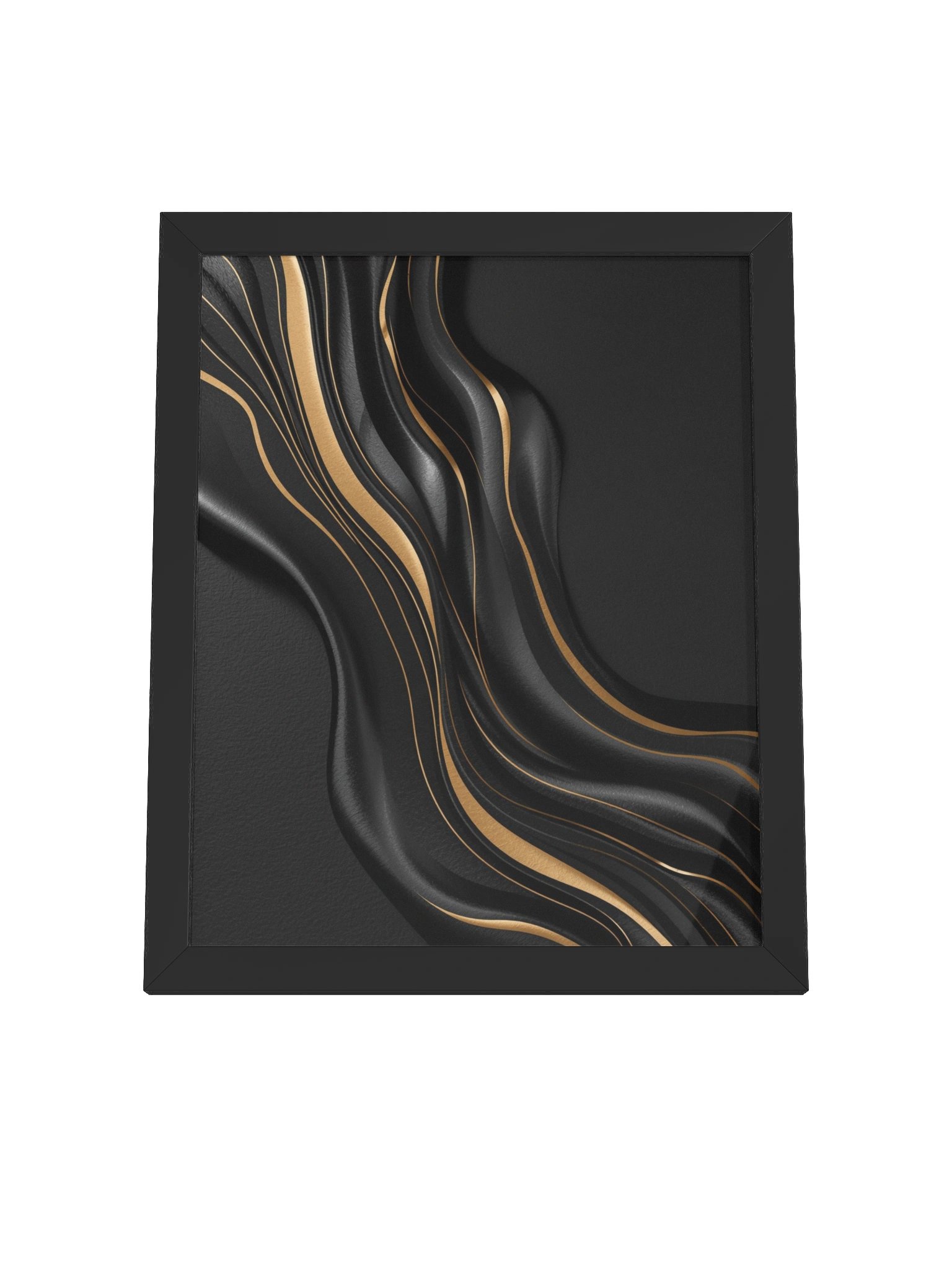 Midnight Gold Flow – Luxury Abstract Wall Art Print - 28×36 product image (4)