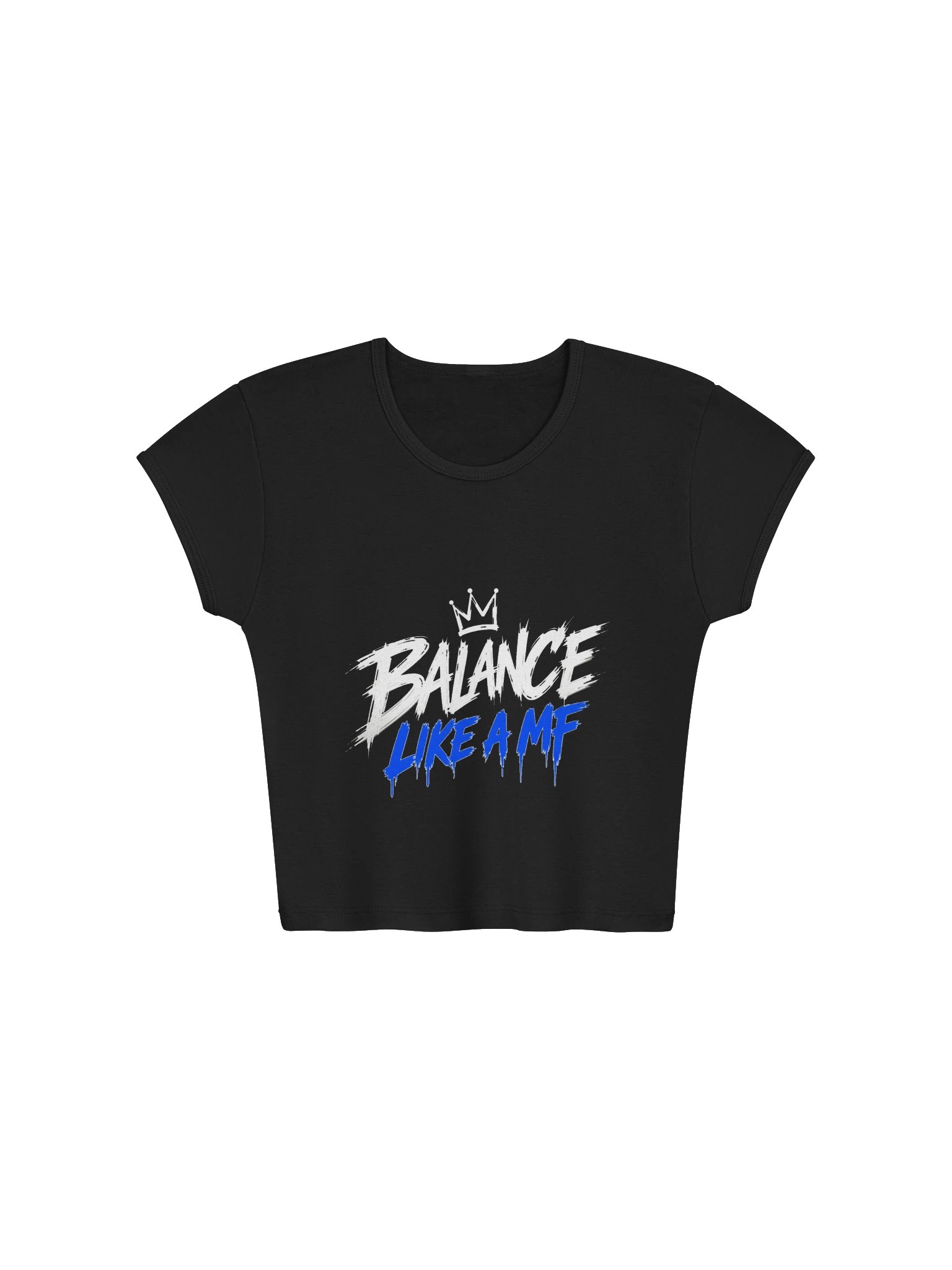 BALANCE LIKE A MF — Women's Ribbed Crop Tee product image (1)