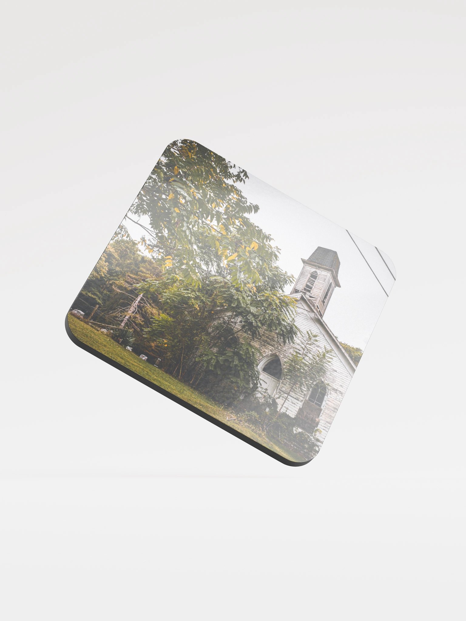 Church with cemetery Coaster product image (1)