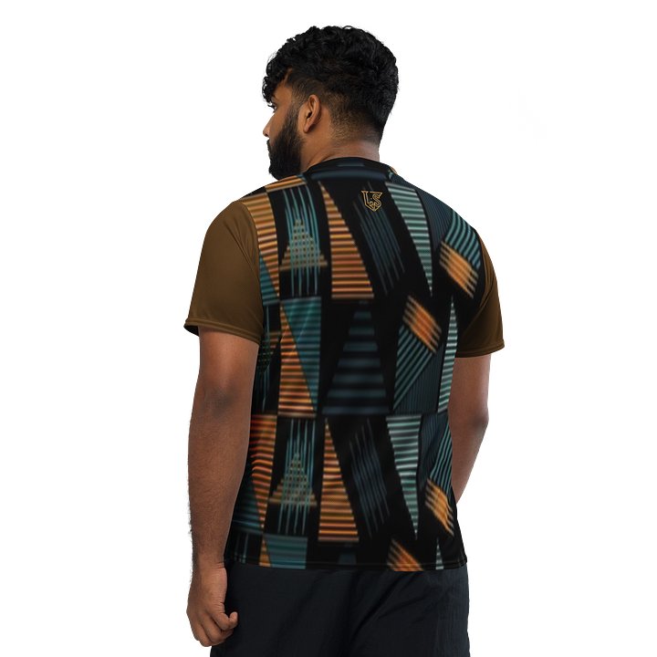 Lafate Store Designer Print Shirt Brown Multicolor product image (1)