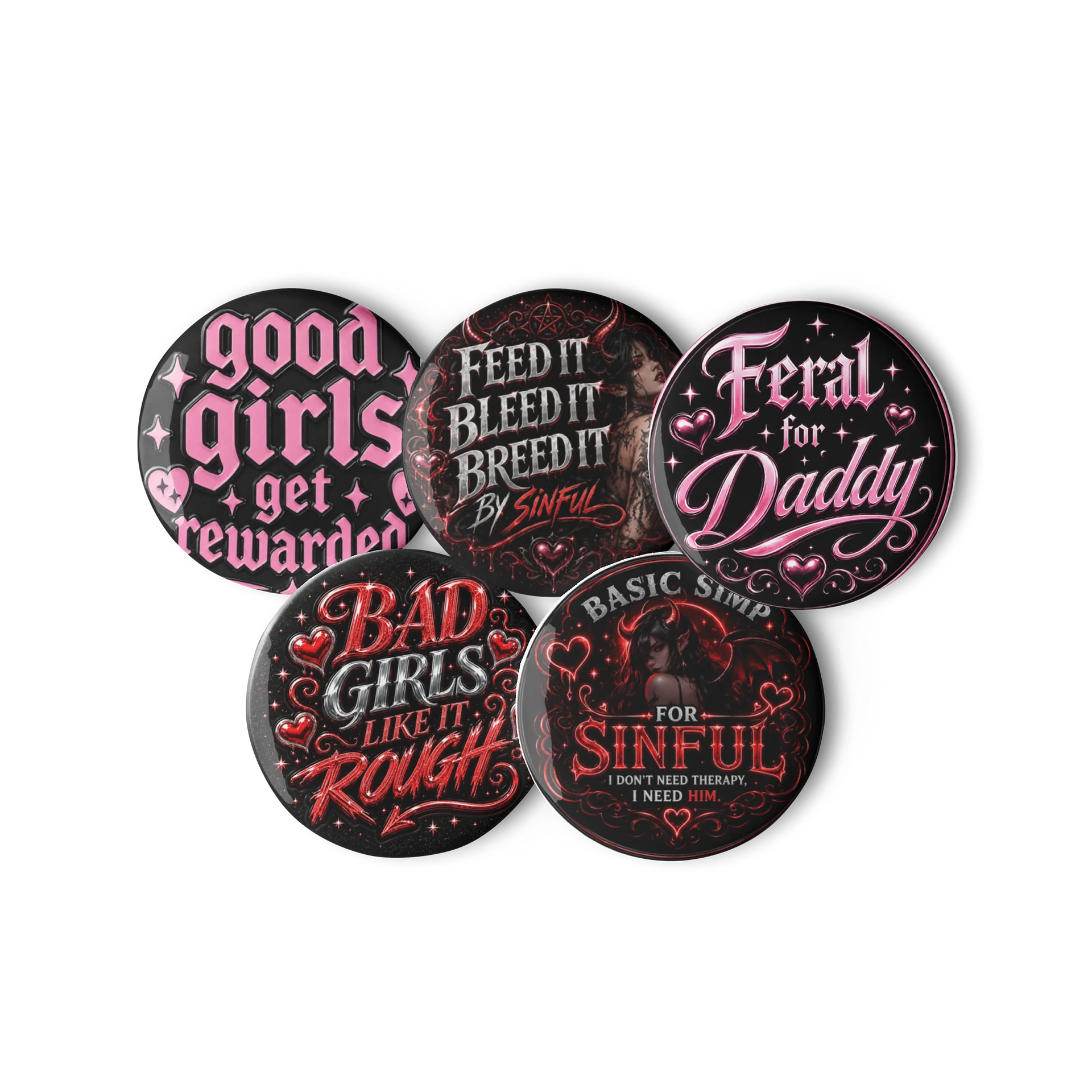 Basic Simp for Sinful Gothic Pin Set product image (2)