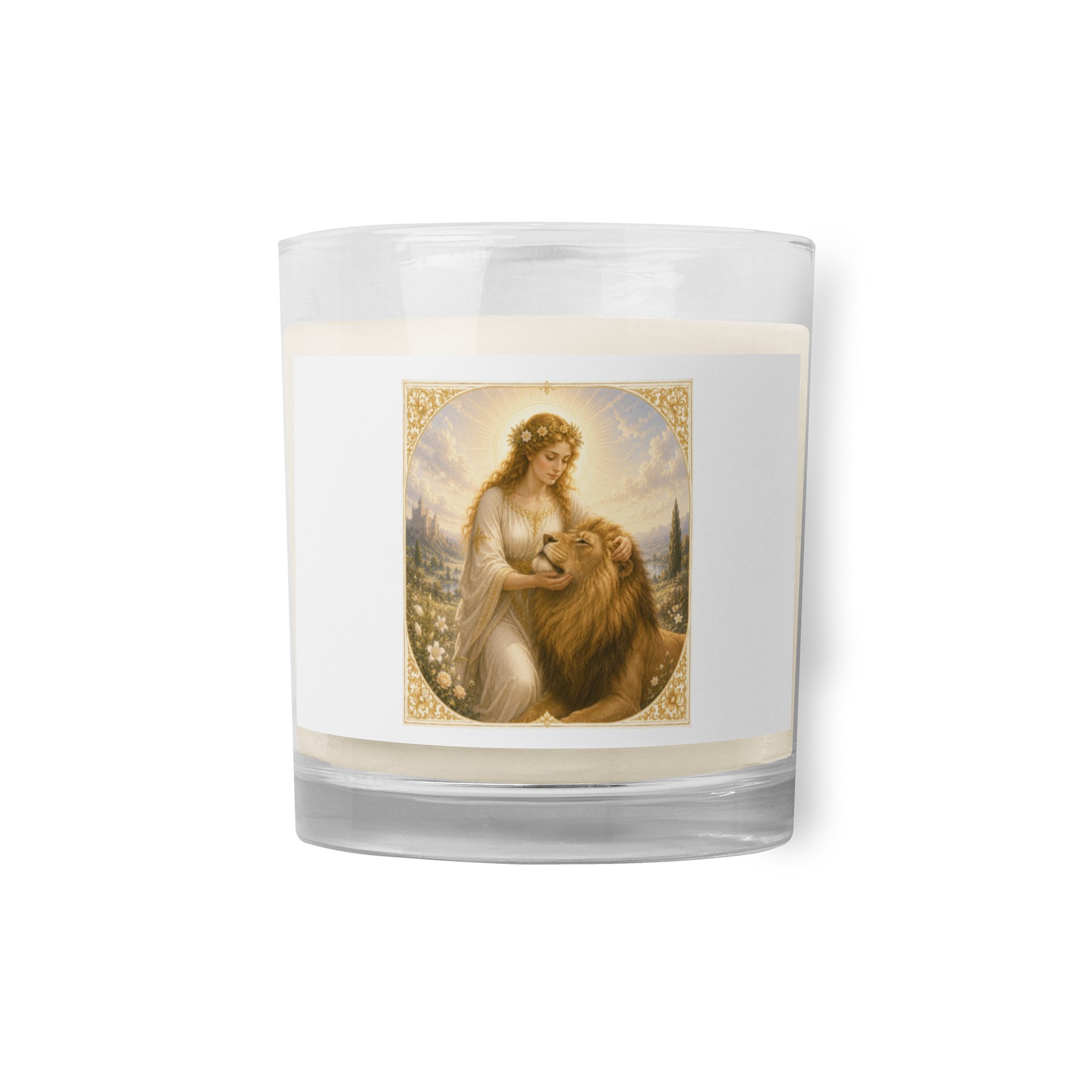 ​🦁 Bougie "L'Arcane XI : La Force" – Maîtrise & Courage product image (1)