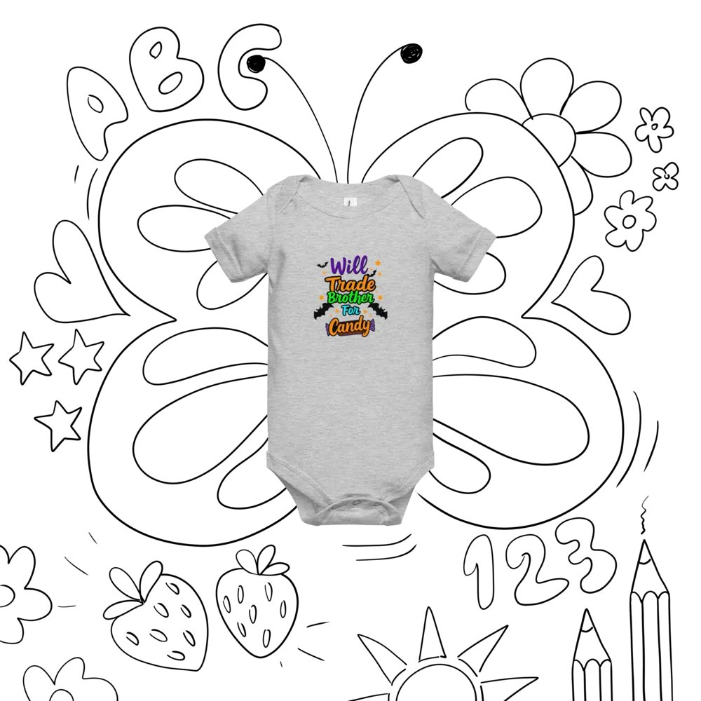 Will Trade Brother For Candy Baby Romper Onesie product image (8)