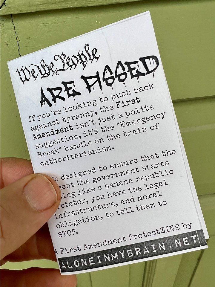 First Amendment protestZINE product image (1)