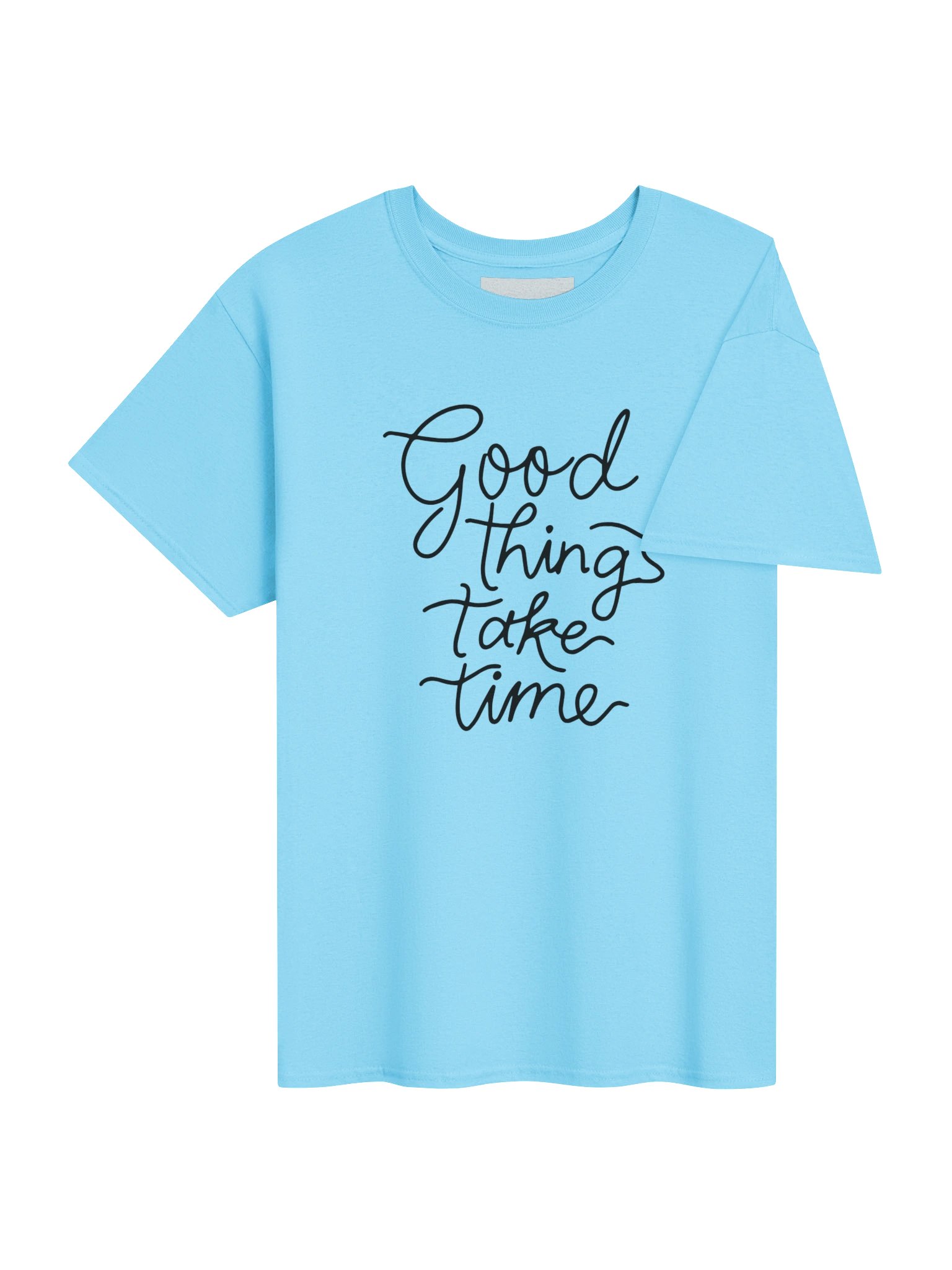 Good Things Take Time - Blue T-Shirt product image (4)