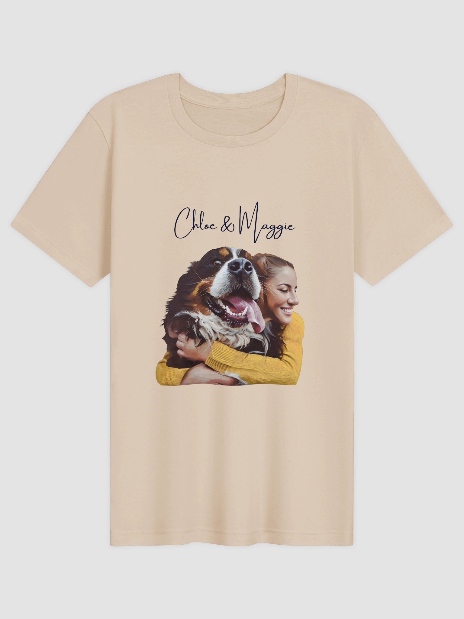 Custom Pet and Owner Photo T-Shirt product image (2)