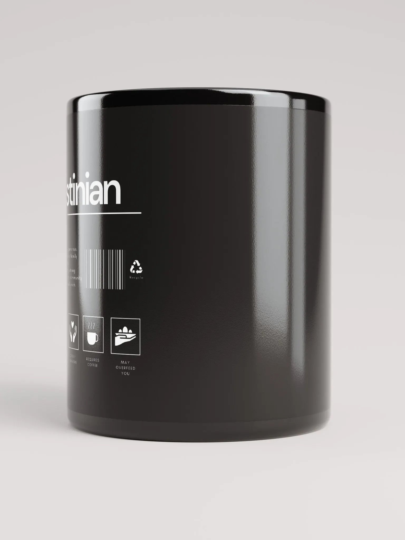 Palestinian Description Barcode Label Mug product image (3)