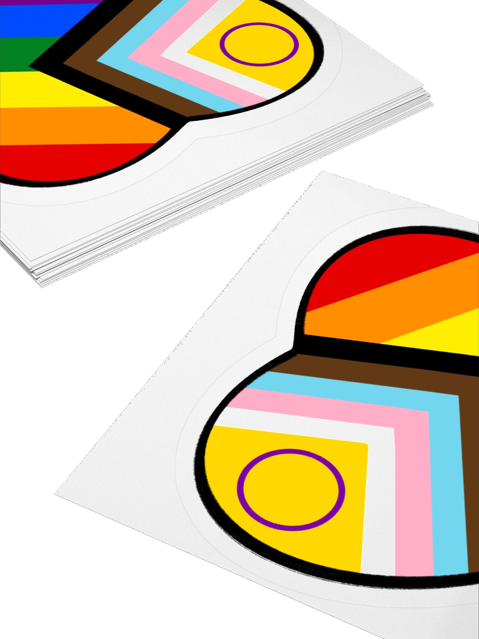 Progress Pride Heart Sticker product image (10)