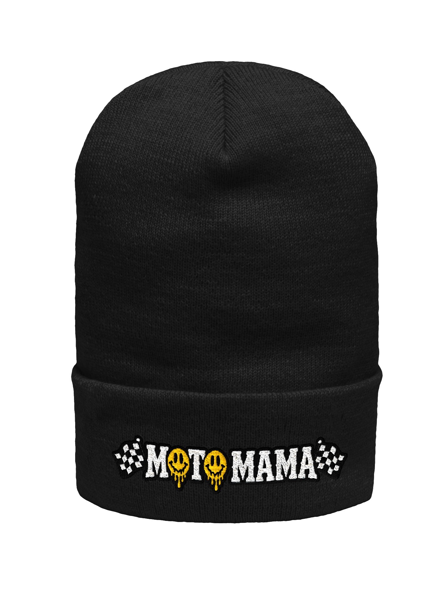 Black Moto Mama Beanie product image (1)