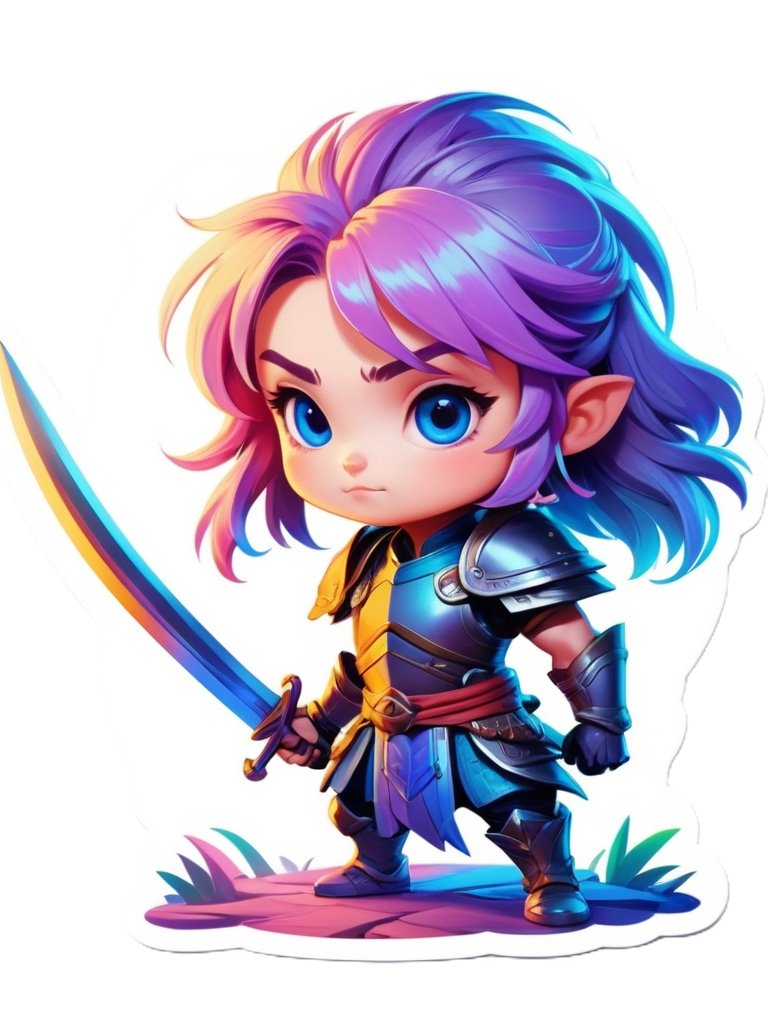 Chibi Warrior Set A - Pin Button Collection product image (1)