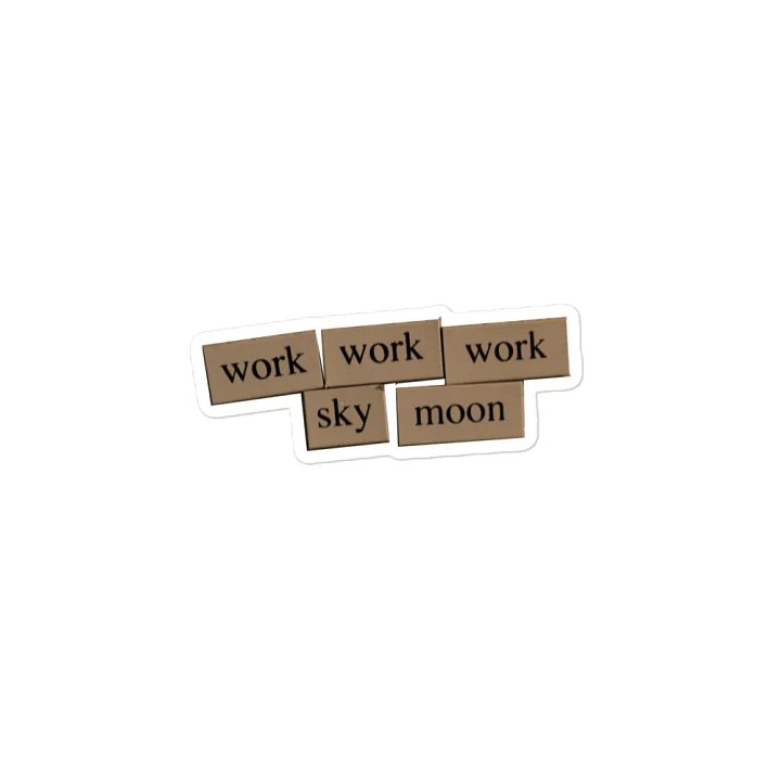 Work Work Sky Moon Magnet product image (2)