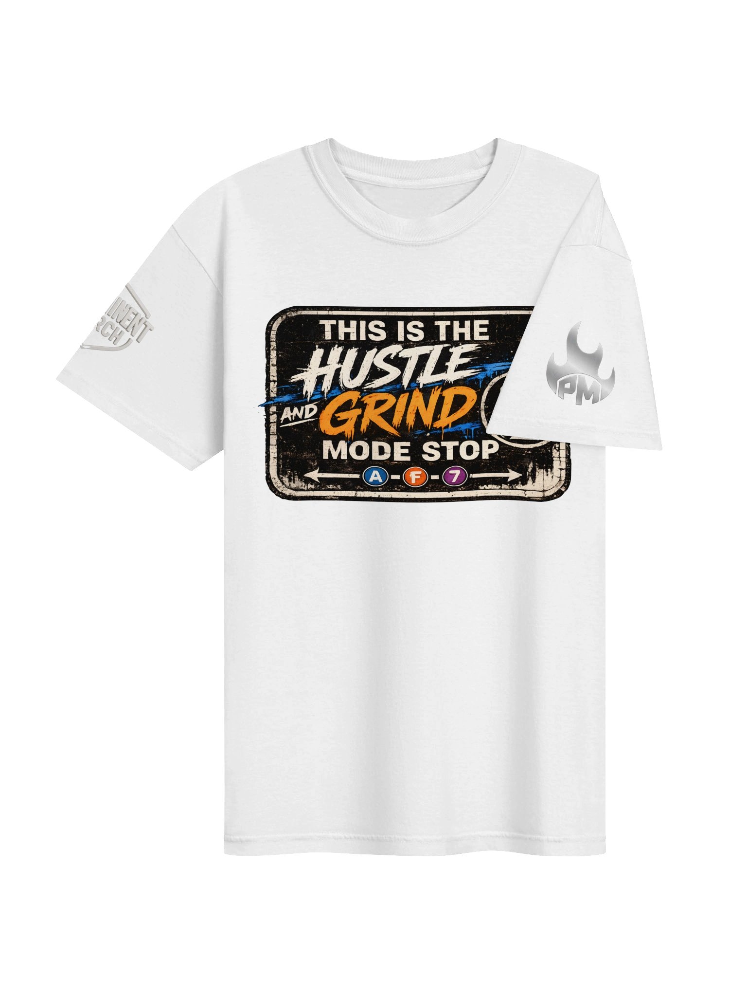 Hustle & Grind Mode Stop Graphic Tee product image (25)
