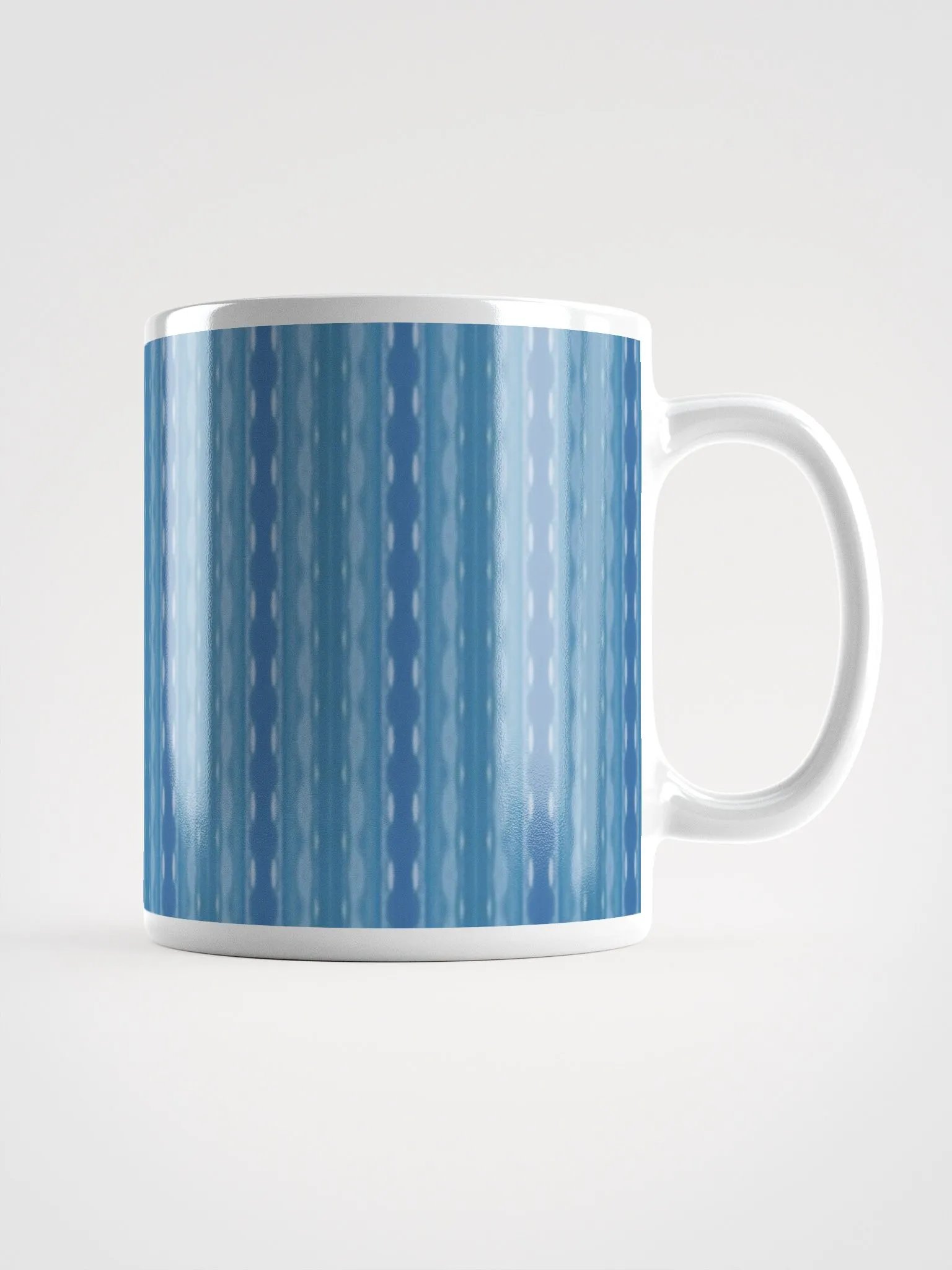 Ocean Blue Striped Ceramic Mug product image (1)