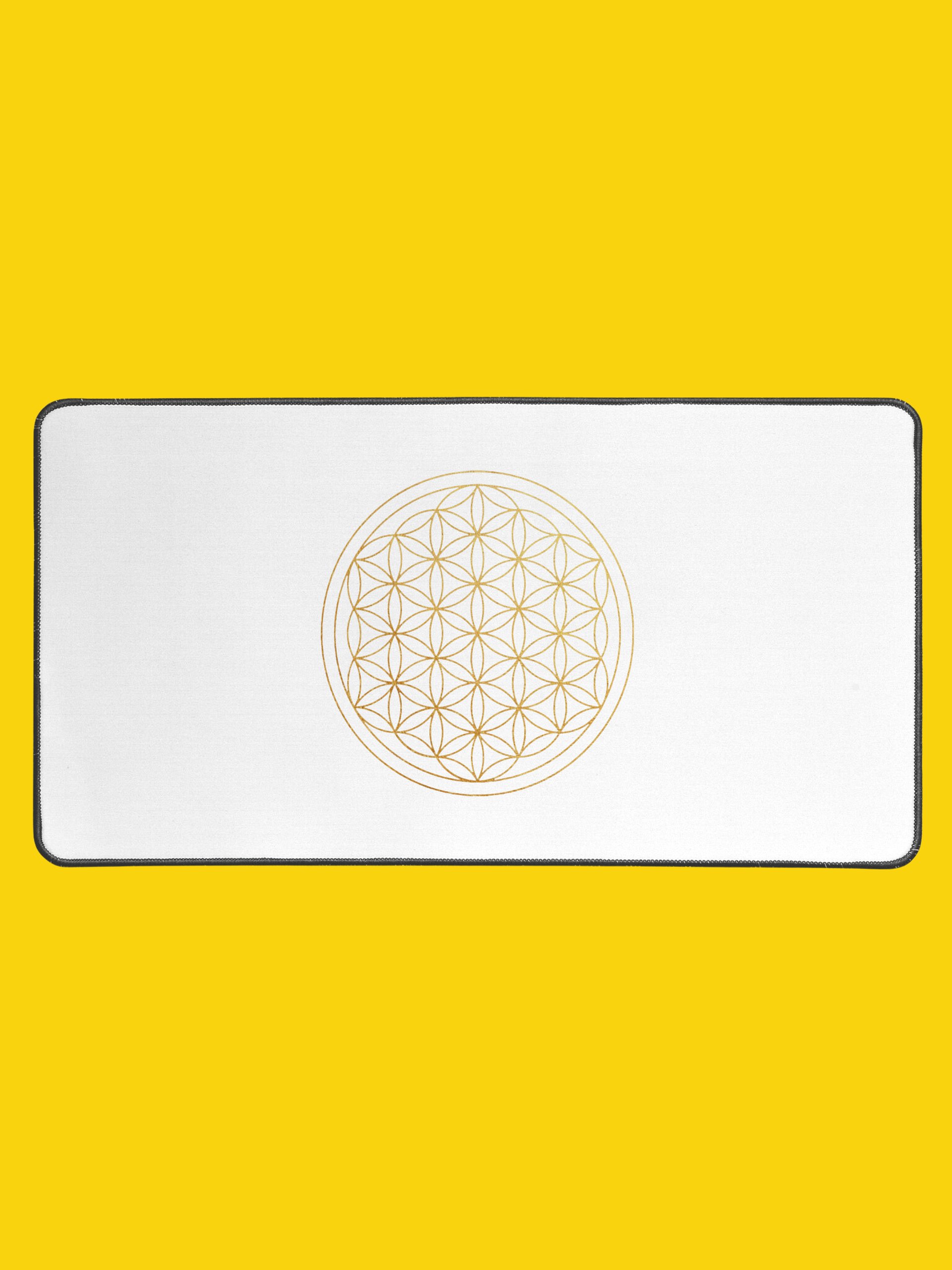 Desk Mat 15.5" x 31.5" | Flower of Life product image (1)