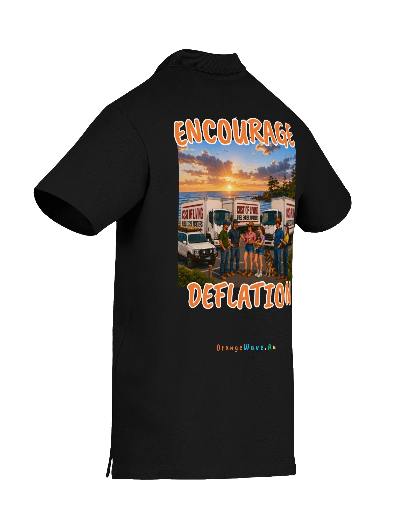 Encourage Deflation Cost of Living Polo product image (8)