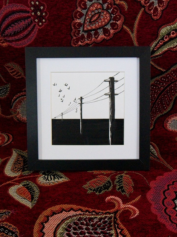 Horizon Line - Framed Original Ink Artwork product image (1)