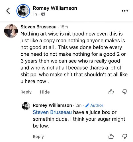 Dude couldn’t even manage to be coherently insulting. 

Do better, haters.