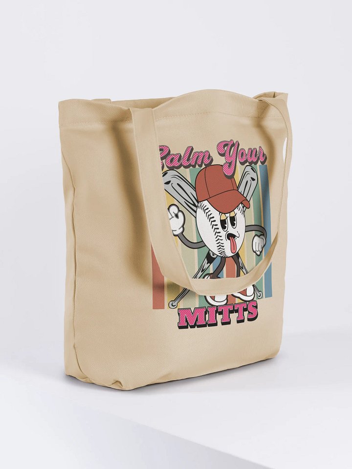 Calm Your Mitts Baseball Tote Bag product image (4)