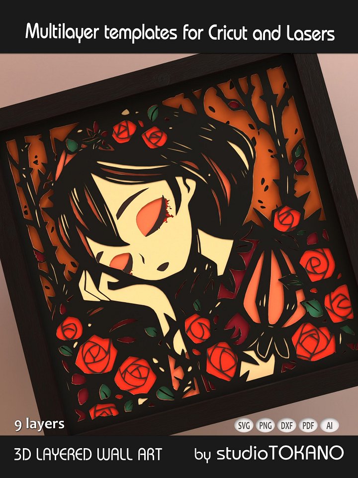 Sleeping Beauty Shadow box SVG product image (2)