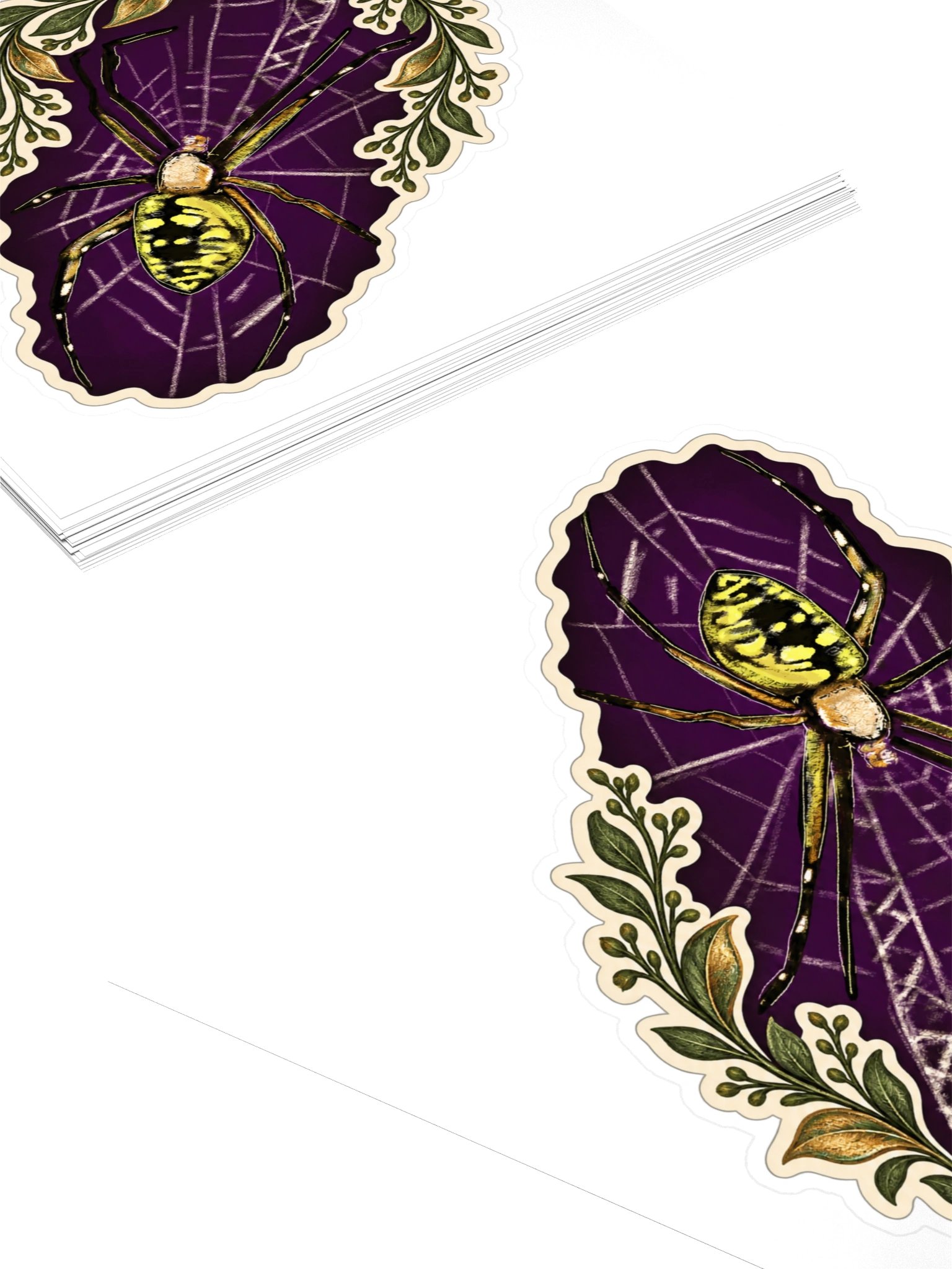 Spider Web Vine Kiss Cut Sticker product image (4)