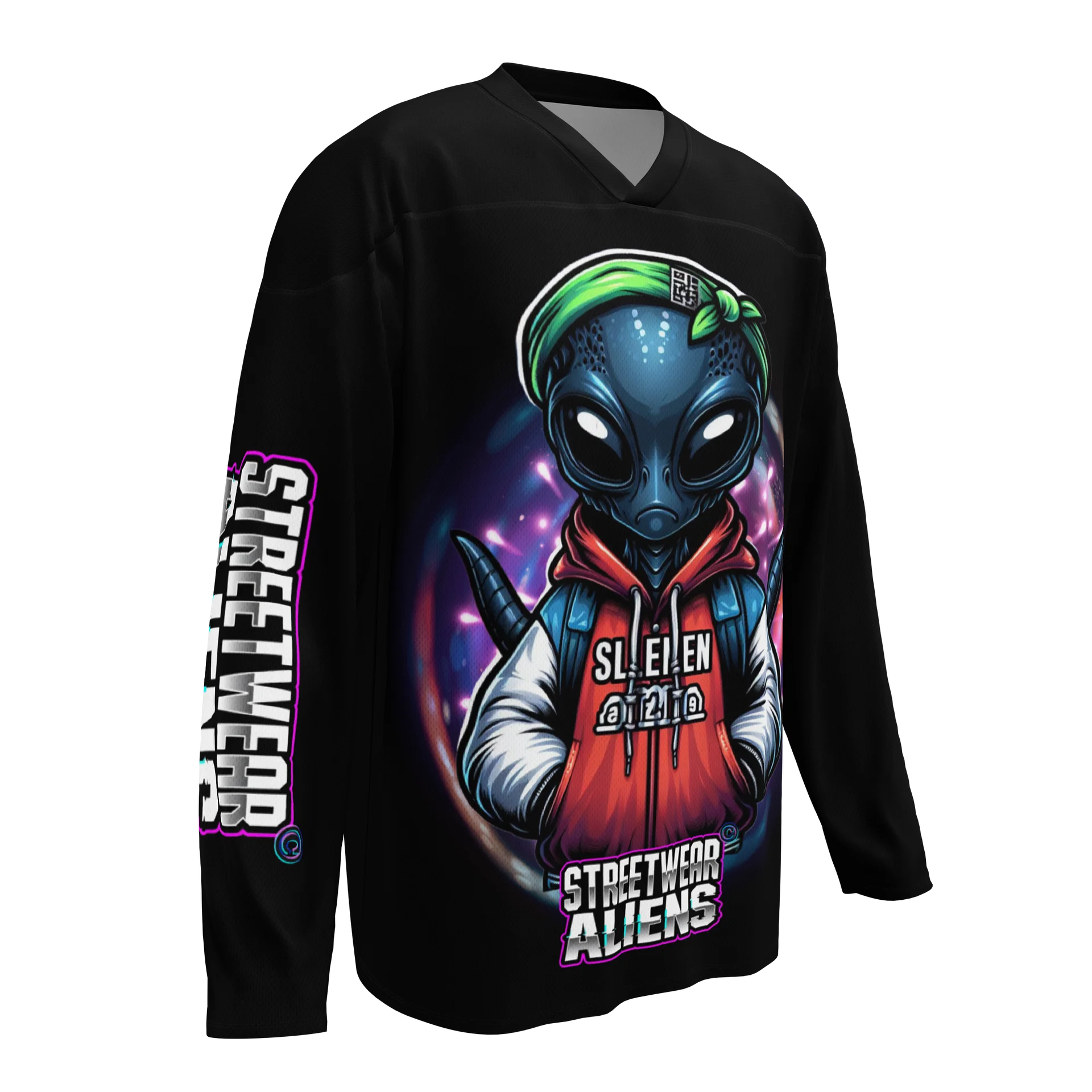 LIMITED EDITION - CNX Core All-over print Unisex Long Sleeve Tee — Streetwear Aliens 001 product image (3)