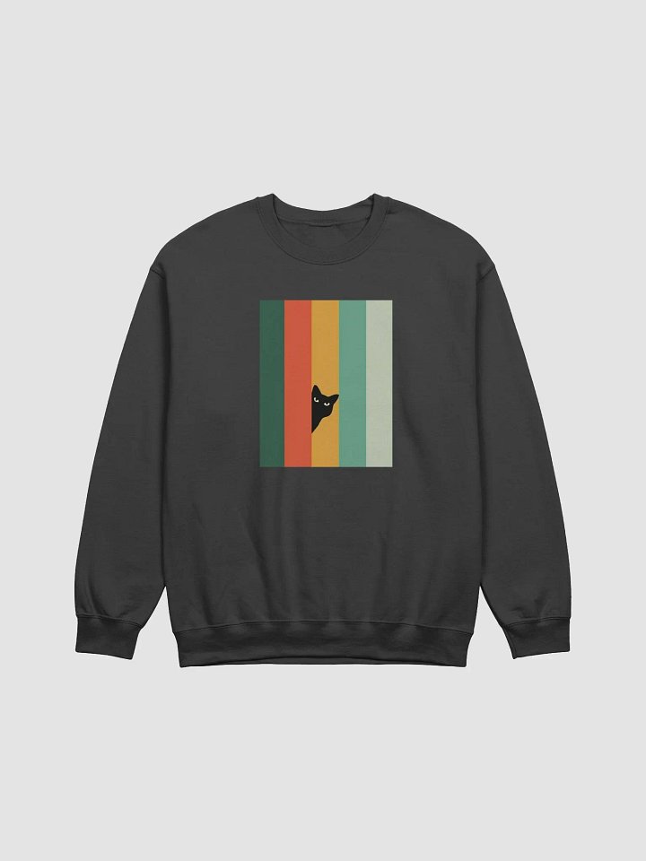 Color Bars Cat Silhouette Crewneck product image (6)