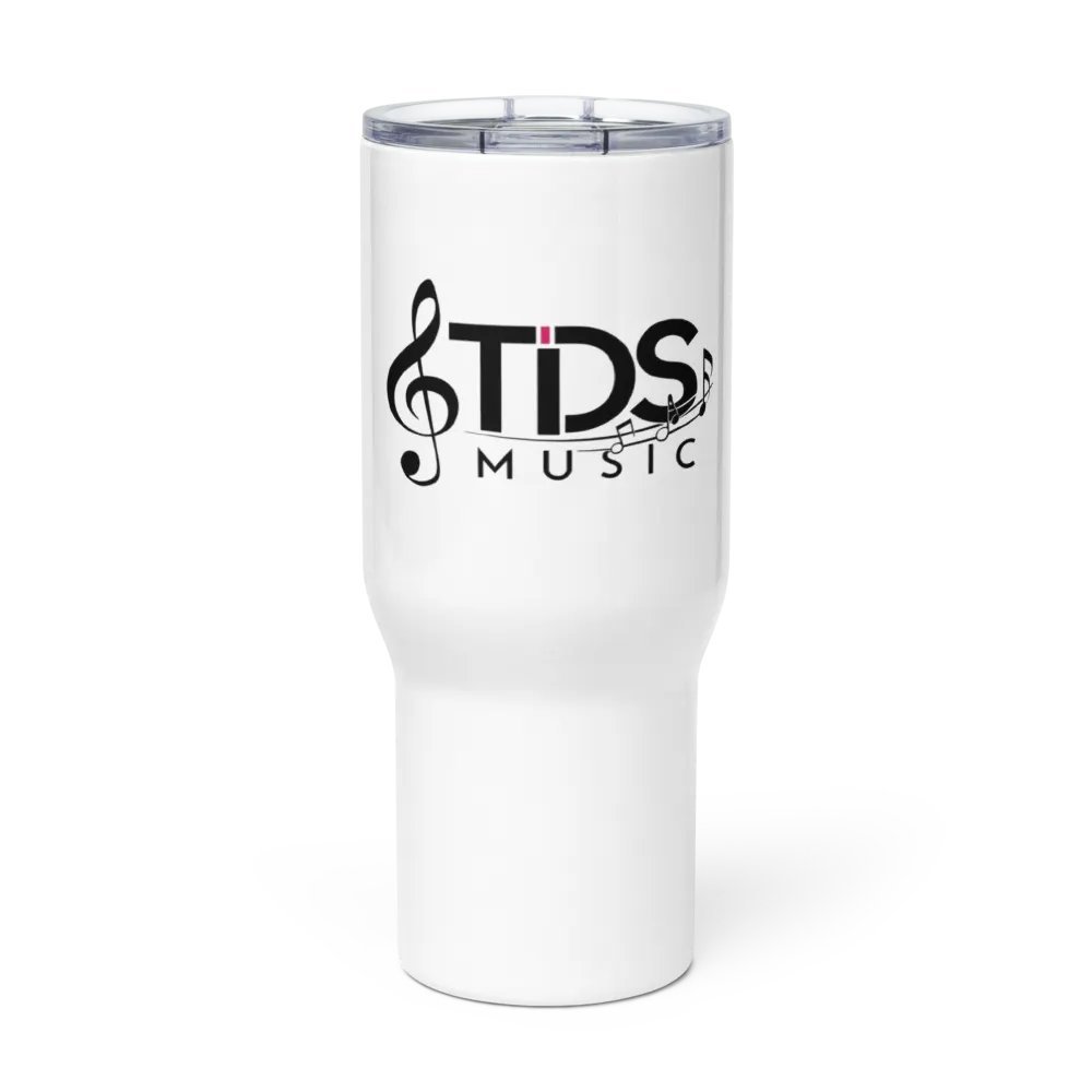 TDS Music 25oz Insulated Stainless Steel Travel Mug with Handle - White, Exclusive Design product image (1)