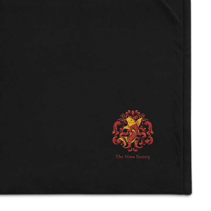 Ascending Koi Embroidered Premium Sherpa Blanket product image (1)